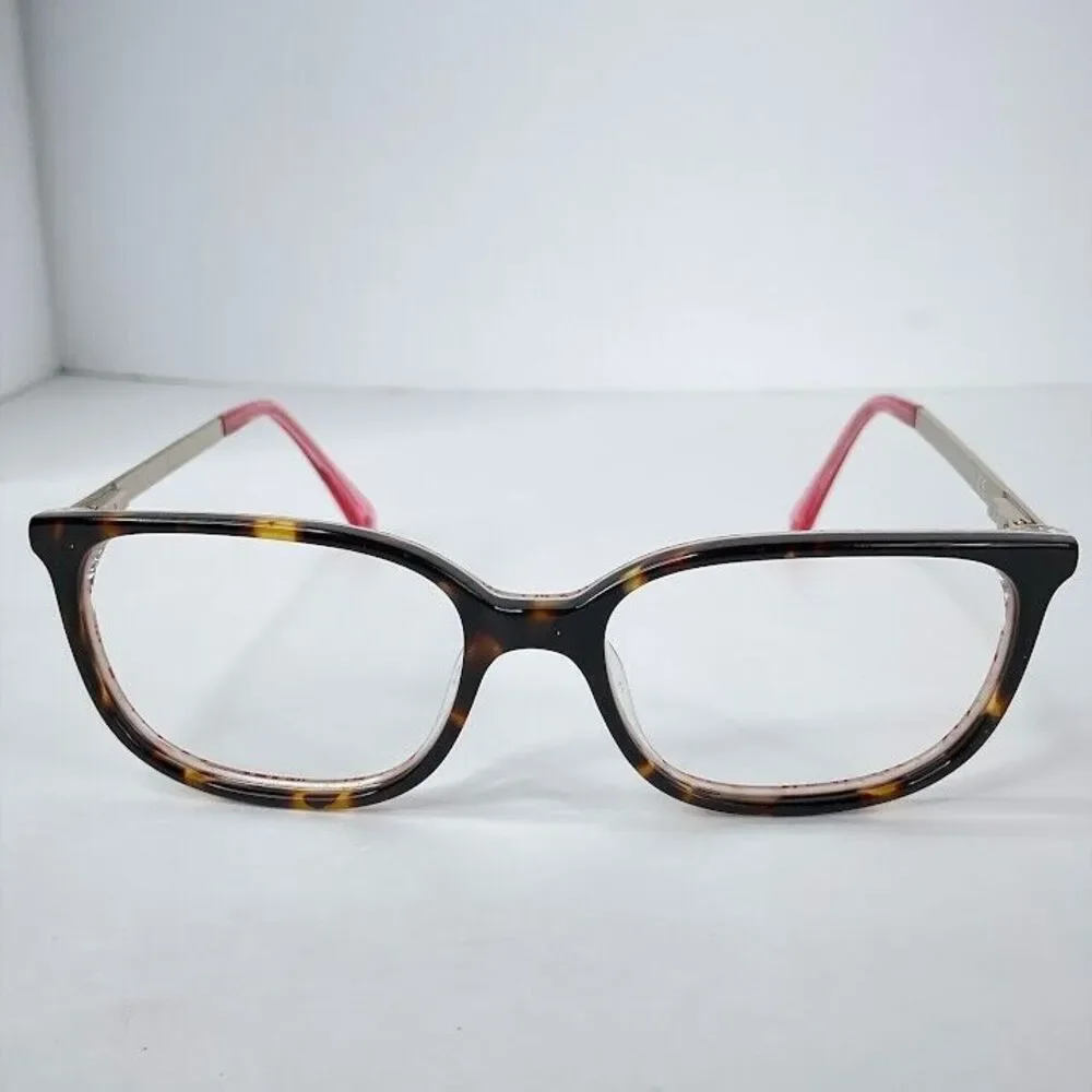 KATE SPADE Eyeglasses Tortoise Silver “Natalia” H7P 48-16-140 Frame